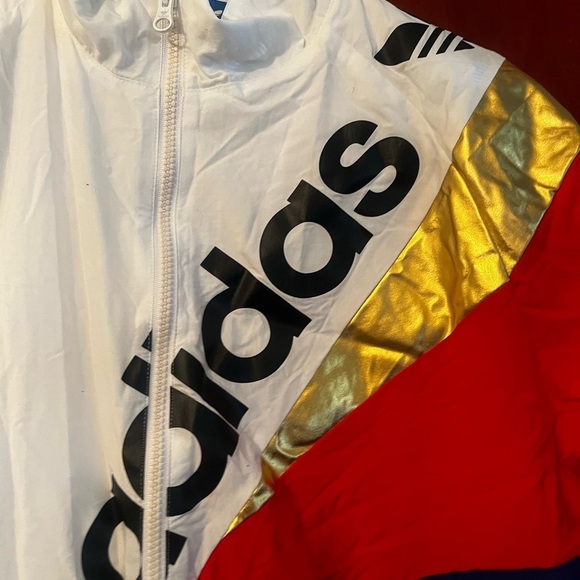 🪸Adidas Originals St Petersburg Pack Tribe Track Jacket Sz M White Retro Y2K - Picture 6 of 9